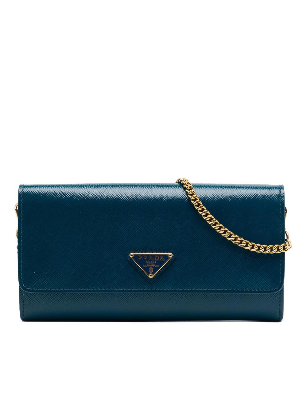 Prada Saffiano Lux Wallet On Chain Pre- #362148P70B